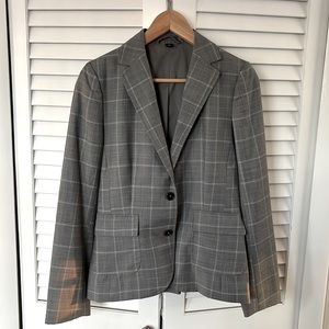Light wool gray plaid Tommy Hilfiger blazer, size 2